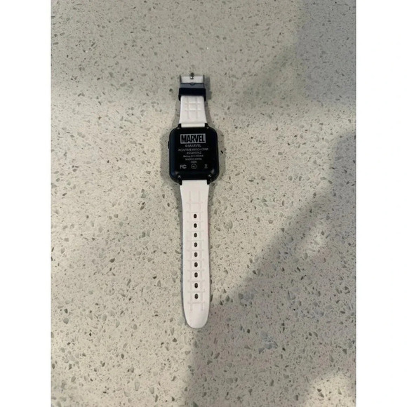Accutime Kids Marvel Avengers Black Educational Touchscreen Smart Watch‎ sb - Picture 2 of 2